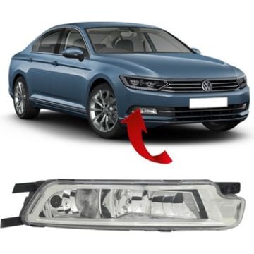 PASSAT B8 SİS FARI SAĞ TEK DUYLU GÜNDÜZ FARLI 3G0941662H-WİSCO D1-A1