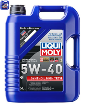 LIQUI MOLY MOTOR YAĞI 5W40 5LT SYNTHOİL ACEA A3 B4 API SN LONGLİFE MB 229.3 50200 50500 PORSCHE AUDİ BMW FORD LM1856