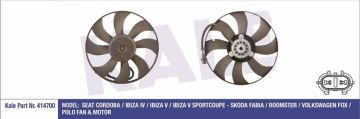 Vw Fan Motoru Pervaneli Polo Cordoba İbiza Fabia KALE-414700 6R0959455 E 6Q0959455N BBY BKY BBZ BNV BNM CGPA 1,4 16V-1,4 TDİ