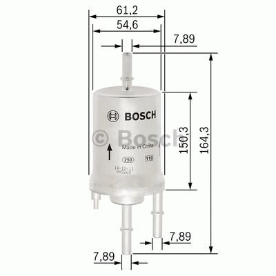 Vw Benzin Yakıt Filtresi 4 Bar GOLF5-JETTA-POLO-A3-LEON BORA RAPİT İBİZA SUBERB TOLEDO BEETLE FABİA BOSCH F026403006 6Q0201051C 6Q0201051J A15 ORT-KAM
