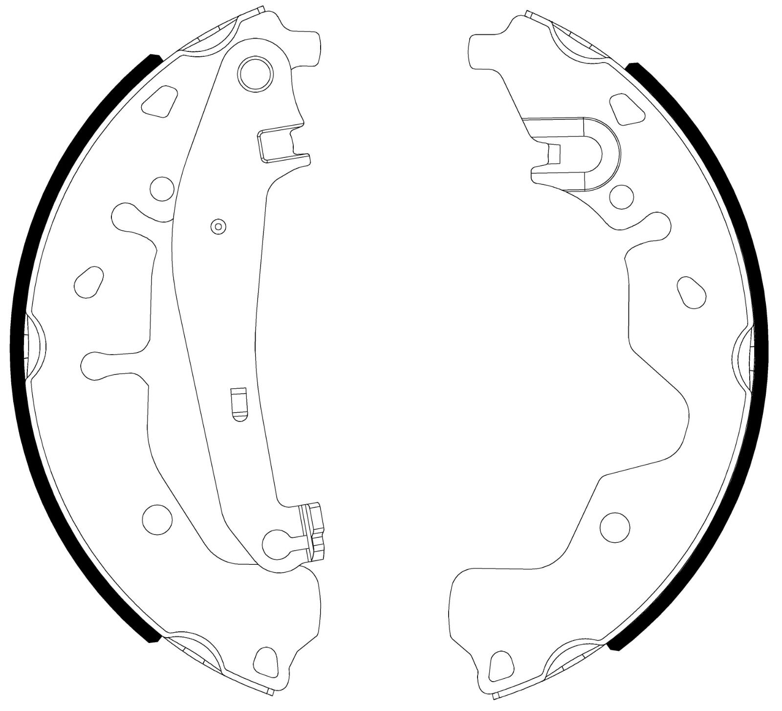 Ford Fiesta ve Fusion Arka Fren Balata Takımı 02-08 ARASI MGA 54156 2S6J 2200 BA