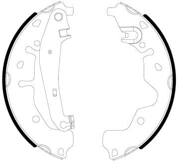 Ford Fiesta ve Fusion Arka Fren Balata Takımı 02-08 ARASI MGA 54156 2S6J 2200 BA