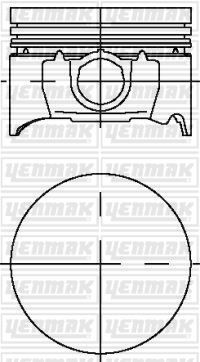 PISTON SEGMAN STD 8060MM MONDEO II ZH 18 16V ZETEC 103PS -113PS 95 99