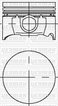 PISTON SEGMAN STD 8060MM MONDEO II ZH 18 16V ZETEC 103PS -113PS 95 99