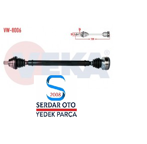KOMPLE AKS SAĞ ÖN UZUNLUK 799mm VOLKSWAGEN GOLF VI Audi A3 Leon Octavia 1.6 Tdi (5K1) 1.4 TSI 2008-2013 1K0407272SP MP JT JZW407272AX 5Q0407272B VEKA 8006