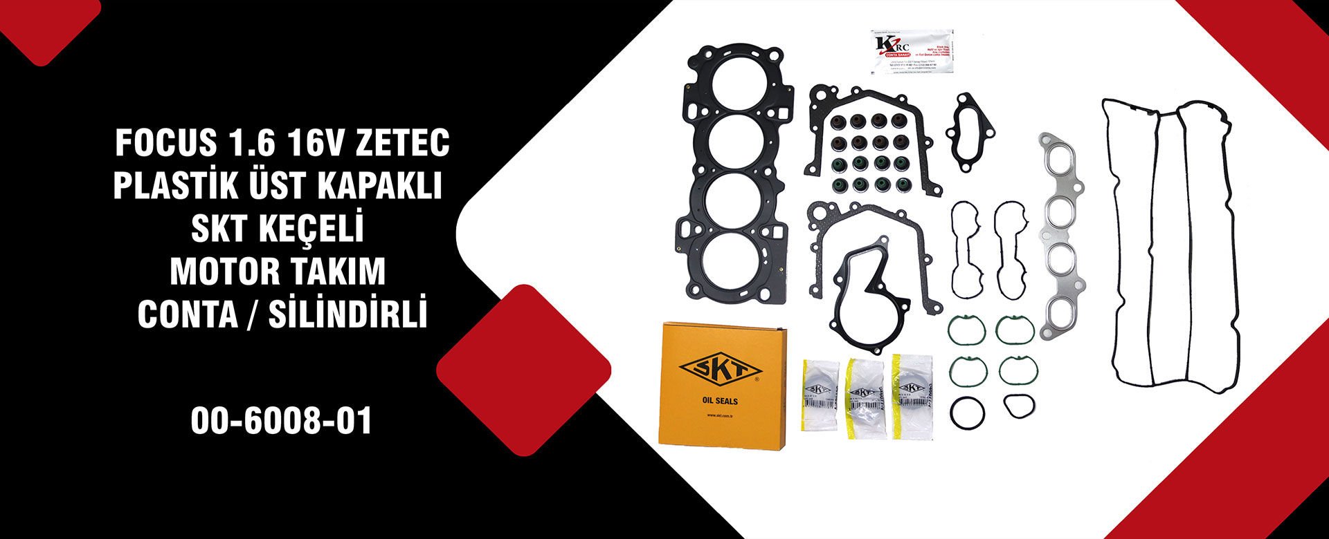 Focus 1.6 Benzinli Motor Takım Conta Skt Keçeli