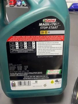 Motor Yağ Filtre Bakım Seti Euro5 1.5 1.6 TDCİ Focus Cmax Castrol 5w30