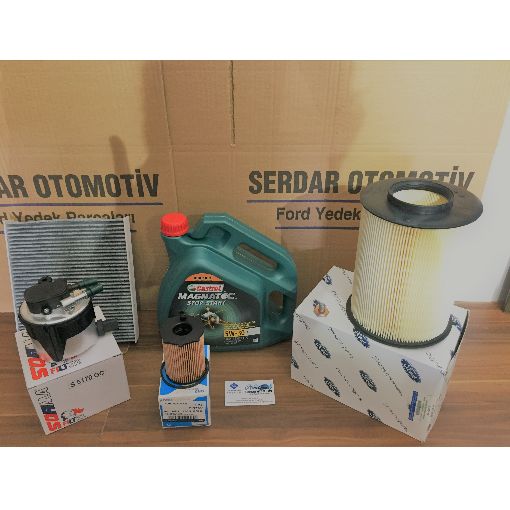 Ford Focus Cmax VolvoS40 1.6 Tdci 07-11 Arası Motor Yağ Filtre Bakım Seti Castrol