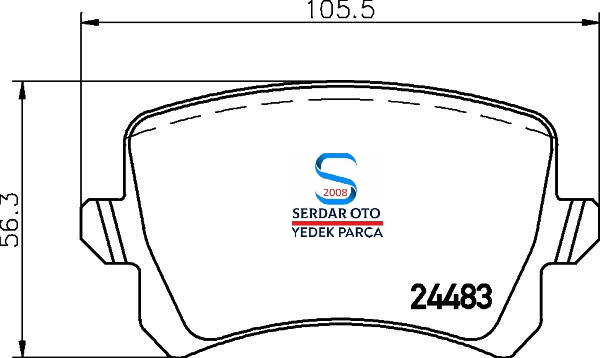 Volkswagen Arka Fren Balata Takımı Hella Passat Tiguan Audi 8DB355025331 3C0698451 5N0698151 3AA698451A