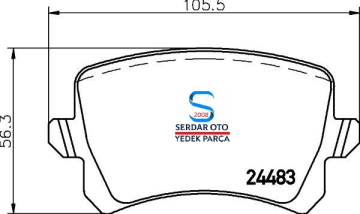 Volkswagen Arka Fren Balata Takımı Hella Passat Tiguan Audi 8DB355025331 3C0698451 5N0698151 3AA698451A
