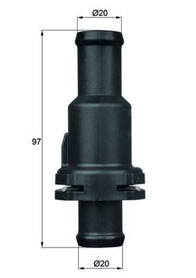 TERMOSTAT KOMPLE 75C GOLF 5-6-JETTA-PASSAT-SCOROCCO-TIGUAN-A3-LEON 04-11 1.4TSI-2.0TDI BMY-BLG-CFF