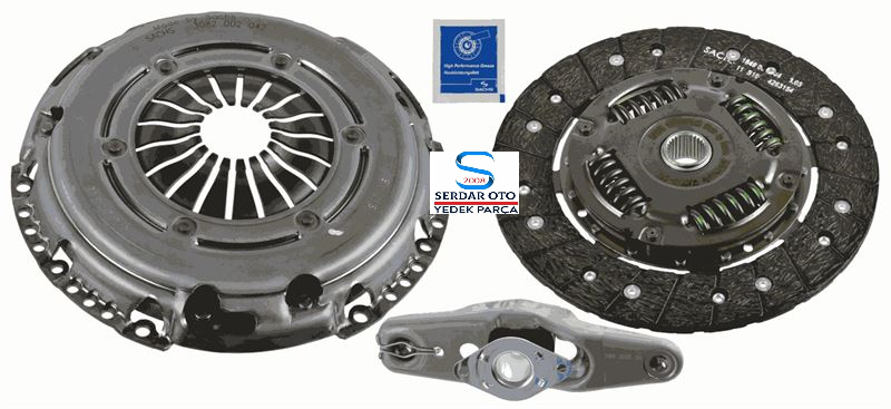 Volkswagen Debriyaj Seti Bilyalı GOLF7-A3-LEON-POLO-iBiZA CJZA-CJZB-CJZC-CYVA-CYVB 1,2 TSi SACHS 3000950082 04E141016C 04E141025