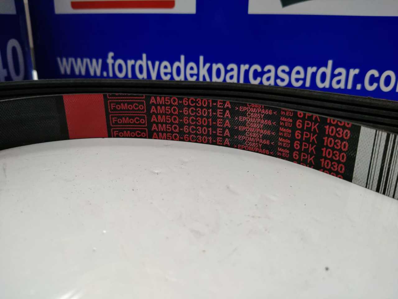 Ford Focus Fiesta Mondeo V Kayışı 6PK1030 1.6 Benzinli 2012-2017 Yıllar Arası Fomoco ORJİNAL AM5Q6C301