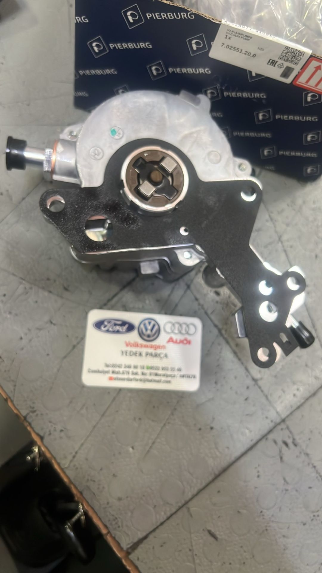 VOLKSWAGEN FREN VAKUM POMPASI TANDEM GOLF5 JETTA POLO CADDY CORDOBA AUDİ A3 A4 LEON 2001-2010 AMF AUY AVF BJB BLS BKC BXE BNV PİERBURG 702551200 038145209N-038145209Q SUB-RAFI