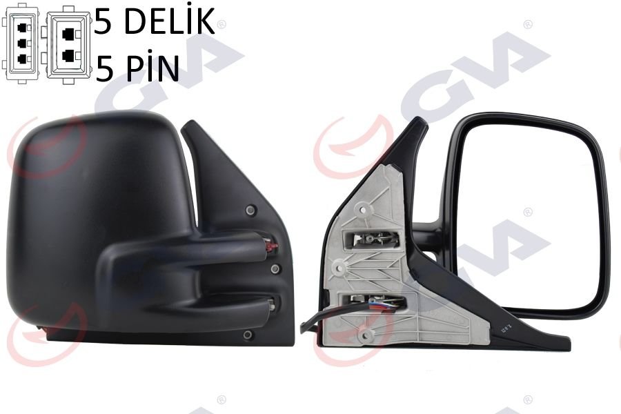 DIŞ DİKİZ AYNASI SAĞ TRANSPORTER T4 96 Sonrası ELEKTRİKLİ ISITMALI KONVEKS VM-186EHR SA-KÖŞ
