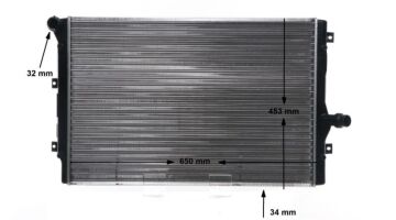 SU RADYATÖRÜ GOLF5-GOLF6-CADDY-JETTA-PASSAT-A3-LEON-OCTAVİA 04- CFFB CAYB CAYC CAYD BKD BKP CBAA 1,6 TDİ-2,0 TDİ MGA 80662 3C0121253AL-1K0121251BK DD DM