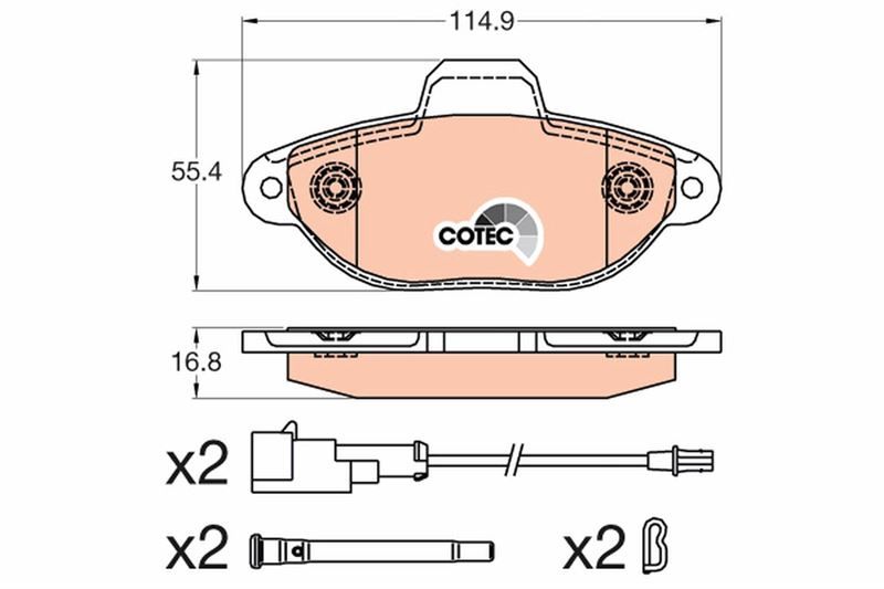 DİSK BALATA ÖN FORD-KA RU8