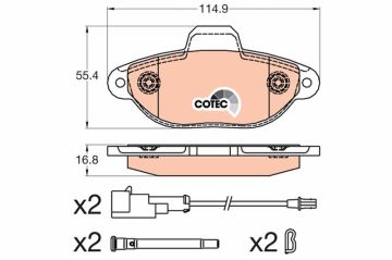 DİSK BALATA ÖN FORD-KA RU8