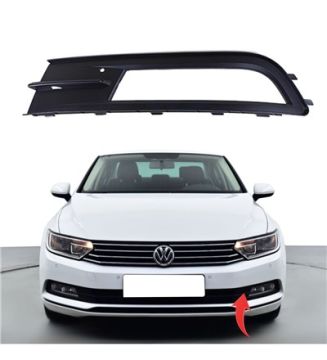 Vw Sis Far Çerçevesi Kapağı Sol Sis Delikli Nikalajsız Passat B8 3G0854661 GKL291065 (=LÜTFEN AÇIKLAMA BÖLÜMÜNÜ OKUYUNUZ=) 2-K-113