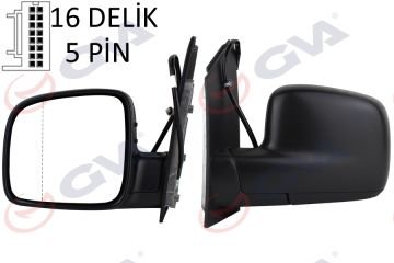 Volkswagen DIŞ DİKİZ AYNASI SOL CADDY 04-15 ELEKTRİKLİ ISITMALI ASFERİK VİSCO DE-G-ALT-8