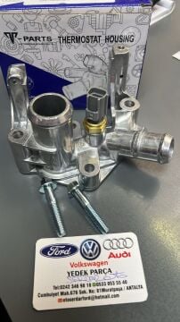 Termostat Yuva Su Kollöktörü Yuvası Müşürlü Alüminyum Benzinli Focus Fiesta Mondeo 7M5G8K556