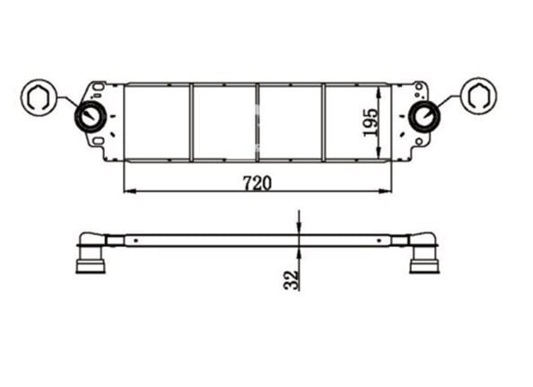 TURBO İNTERCOOLER RADYATÖRÜ BRAZING 1.9 AXD AXB MGA 80410 7H0145804B (KARGOSU ÜCRETSİZDİR)