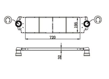Volkswagen TURBO İNTERCOOLER RADYATÖRÜ BRAZING 1.9 AXD AXB MGA 80410 7H0145804B