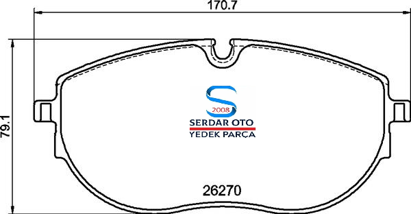 TRANSPORTER ÖN FREN BALATA TAKIMI FİŞLİ 20-SONRASI T8 T,8.5 7LA698151E BOSCH 0986460082