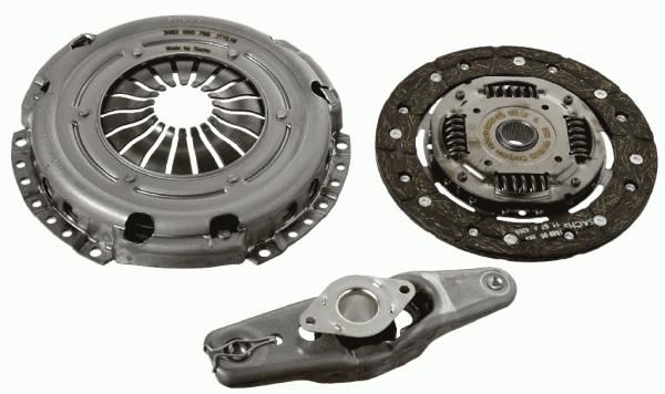 VW Debriyaj Seti Bilyalı Polo / Fabia / Cordoba Scirocco 01-10 Arası 1.4 16V 1.2 tdi CGPA Cfw AME-AZQ-CGPA- BKY-BBY-BBZ-BUD-CGGB SACHS 3000951624 951051 03C141025D D1-B5
