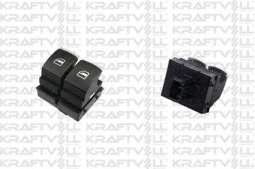 ÖN SOL CAM DÜĞMESİ İKİLİ KROM UÇLU AMAROK CADDY GOLF İBİZA POLO TOUREG KRAFT 04050058 5K3959857 K-12
