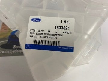 Courier Radyatör Su Deposu OrjinaL ford  14-23 Arası ET768K218BC