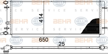 Vw Su Radyatörü 97-04 Arası GOLF4-BORA-A3-TOLEDO-OCTAVİA BeHeR CR 368 001S 1J0121253N 1J0121253M AKL-BFQ-BCB-AGN-AGR-AHF-ALH 1.4 1,6-1,8-1,9 TDi