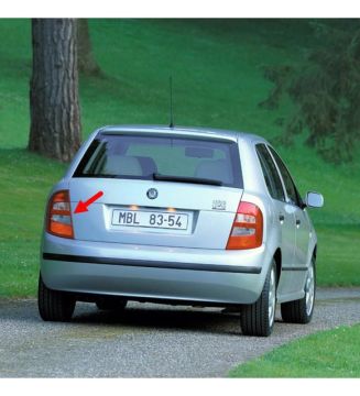 Skoda Fabia 2000-2004 Hb Hatchback Mk1 (Makyajsız) Sol Arka Stop Fren Lambası 6Y6945111B STP-BÖM