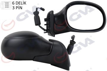 DIŞ DİKİZ AYNASI SAĞ C3 02 ELEKTRİKLİ ISITMALI KONVEKS 3 FİŞ VM-501ER