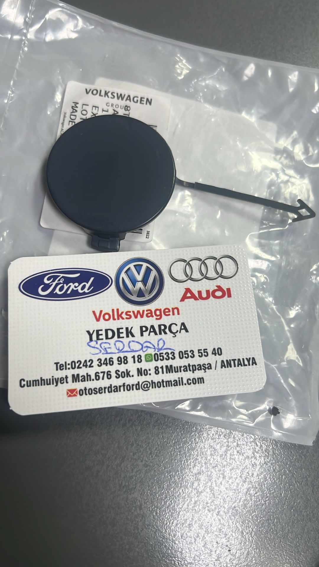 ARKA TAMPON ÇEKİ KAPAĞI AUDİ A5 12-17 ARASI ORJİNAL 8T8807441C K-10