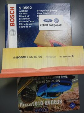 Hava filtresi (Courier 14-17 )- (Fiesta 11-17) BOSCH F026400592 GN159601 8V219601