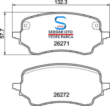 Ford Puma Ön Fren Balata Takımı 2019-Sonrası ktl1tc 2k021 MGA 55784