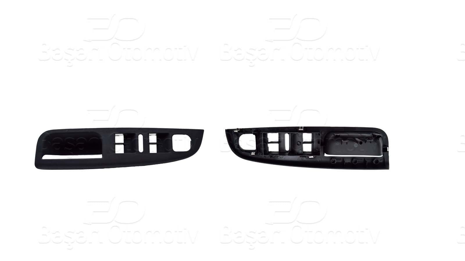 VOLKSWAGEN ÖN CAM DÜGME KAPAĞI PLASTİK ÇERÇEVE 4 LÜ SİYAH 1k4868049C GOLF5 3-68