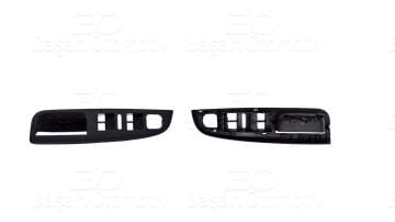 VOLKSWAGEN ÖN CAM DÜGME KAPAĞI PLASTİK ÇERÇEVE 4 LÜ SİYAH 1k4868049C GOLF5 3-68