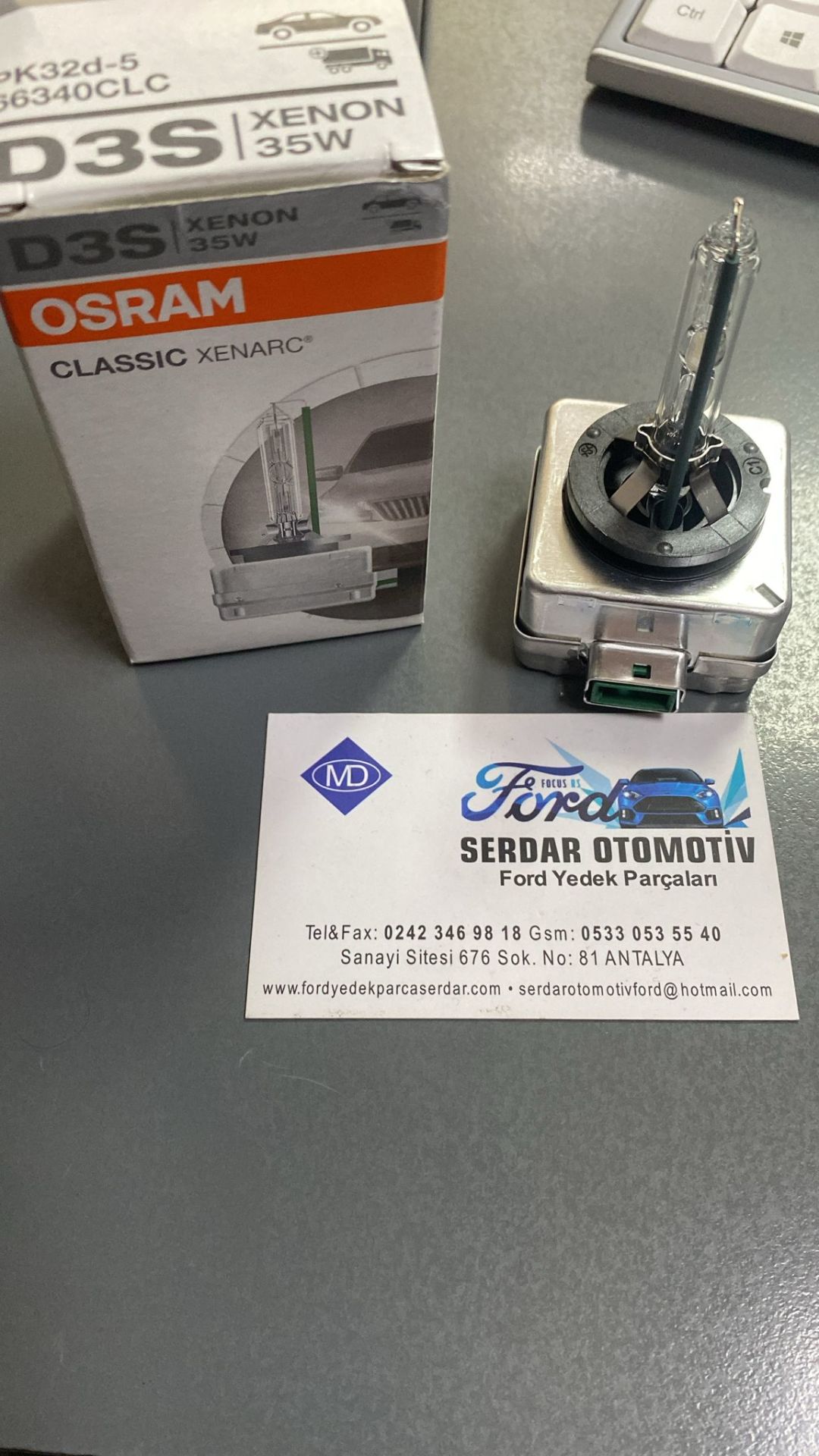 D3S XENON 35W AMPUL PK32D-5 66340CLC OSRAM Gün ışıhı