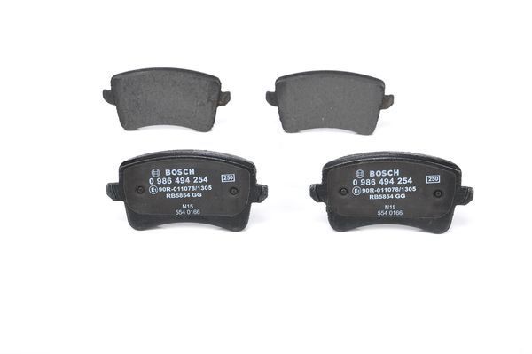 Audi Arka Fren Balata Takımı A4 A5 Q5 08-sonrası BOSCH 0986494254 8K0698451A