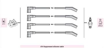 FORD KA BUJİ KABLO TAKIMI 8V 1.3BL 1998-2002 ARASI AUTOLİNE AFO056