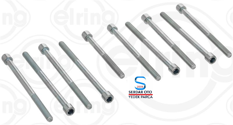 Skoda SİLİNDİR KAPAK SAPLAMA TAKIMI FABİA1 FELİCA FAVORİT 10 Lu Paket ELRİNG 470510 XB-3