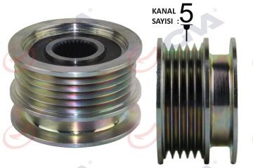 ALTERNATÖR KASNAĞI RULMANLI POLO 1.7 SDI-1.9D-SDI 94-01 -SEAT AROSA 1.7 SDI 97-04