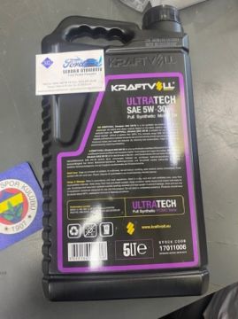 5W30 MOTOR YAĞI 5LT TAM SENTETİK DİZEL/BENZİNLİ SL/CF ULTRATCH KRAFTVOLL GERMANY