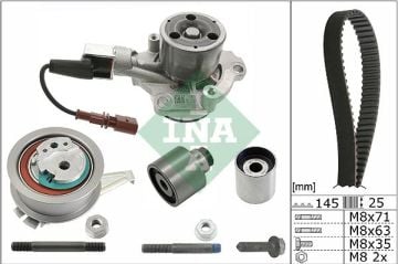 Vw Devirdaimli Sensörlü TRİGER SETİ Dizel Caddy GOLF7 Audi A3 Q2 -LEON-PASSAT B8 - POLO TİGUAN T7 OCTAVİA CLHA-CLHB-CSUB-DFSD-CXXA DCZA - DCXA-CRLB-CRKB-CUVC-CXXB-CXFA-CXHA-CXHB-CXGA-CXGB DDYA-DSDF Dizel 1,6 TDİ-2,0 TDİ İNA 5300065030 04L198119D A