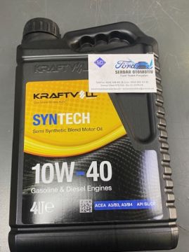 MOTOR YAĞI 10W40 4LT BENZİNLİ VE DİZEL ACEA A3/B3 B4 API SL CF KRAFTVOLL GERMANY