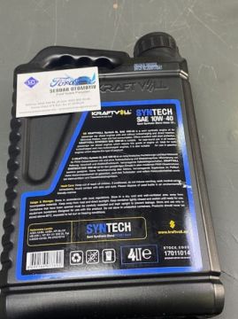 MOTOR YAĞI 10W40 4LT BENZİNLİ VE DİZEL ACEA A3/B3 B4 API SL CF KRAFTVOLL GERMANY