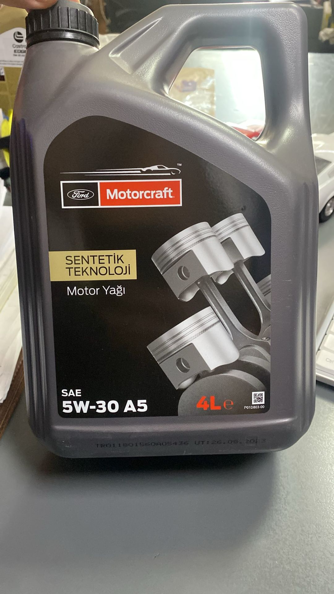5W30 Motor Yağı 4LT A5 M2C913 A1 B1 A5 B5 FordMotorcraft