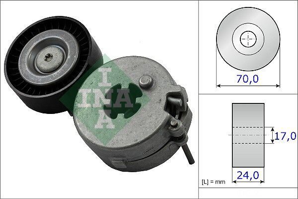 AUDİ V KAYIŞ GERGİSİ KÜTÜK KOMPLE A4-A5-Q5 08- CFPA-CJKA-CAEB-CDHA 1,8 TFSİ İNA 534033310 06H903133F A-D-3